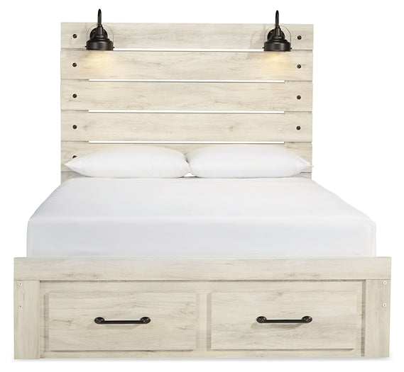 Cambeck  Panel Bed With 2 Storage Drawers