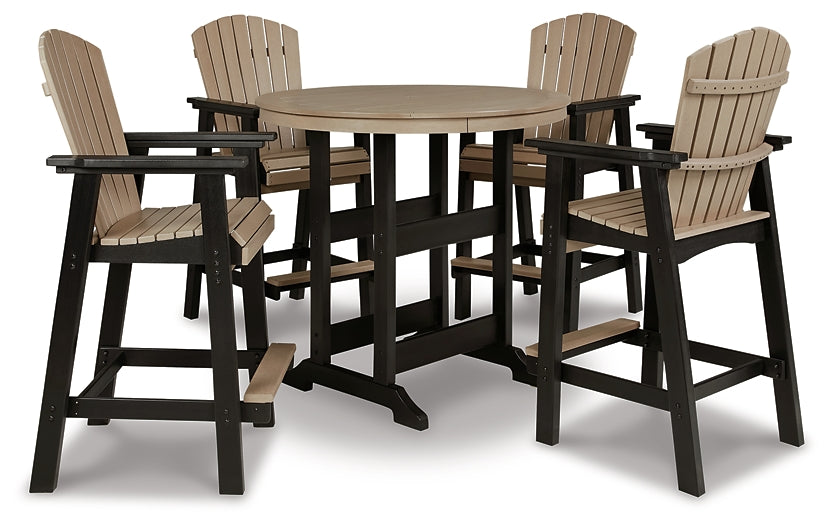 Fairen Trail Outdoor Bar Table and 4 Barstools