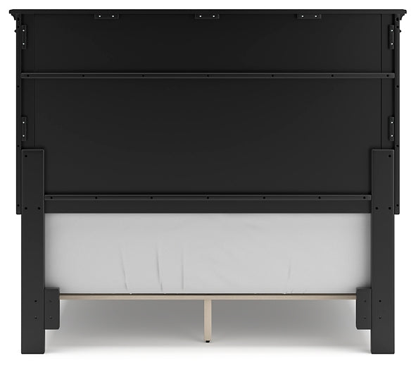 Lanolee Full Panel Bed with Mirrored Dresser