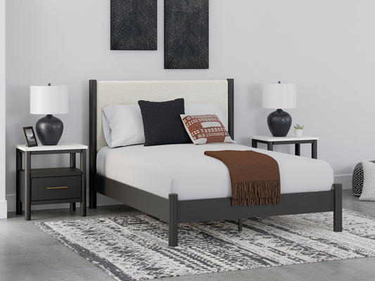 Cadmori Queen Upholstered Panel Bed