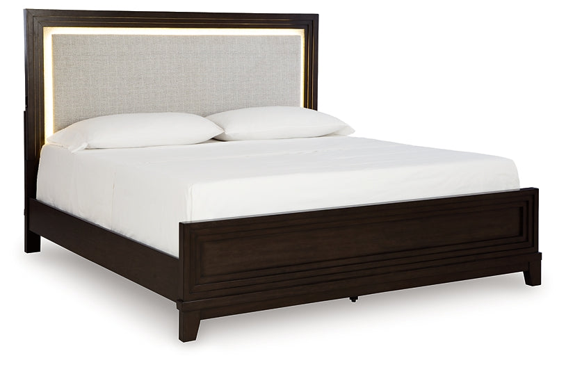 Neymorton Queen Upholstered Panel Bed