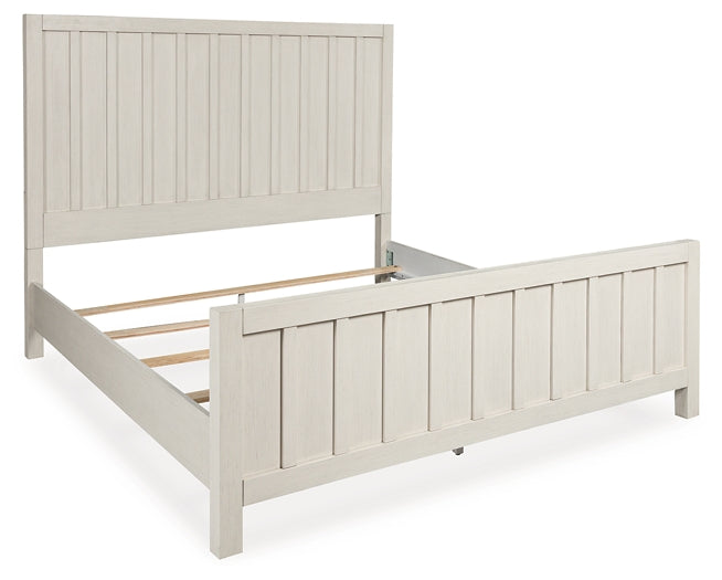 Shaybrock California King Panel Bed with Dresser and 2 Nightstands