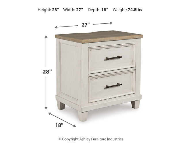 Shaybrock California King Panel Bed with Dresser and 2 Nightstands