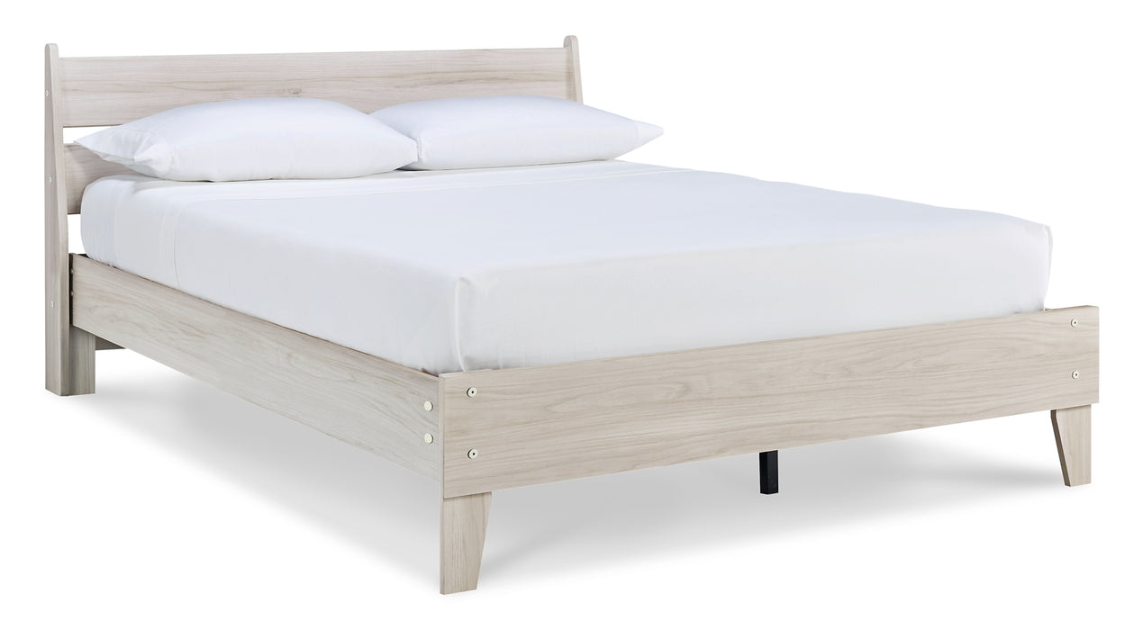 Socalle Queen Platform Bed with 2 Nightstands