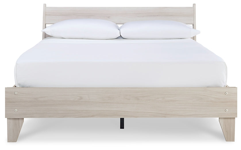 Socalle Queen Platform Bed with 2 Nightstands