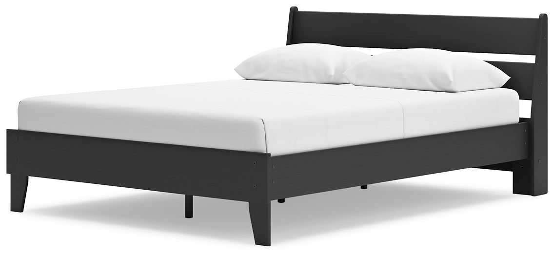 Socalle Queen Panel Platform Bed with Dresser, Chest and Nightstand