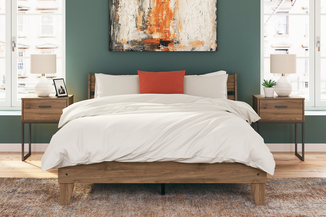 Deanlow Queen Panel Headboard with 2 Nightstands