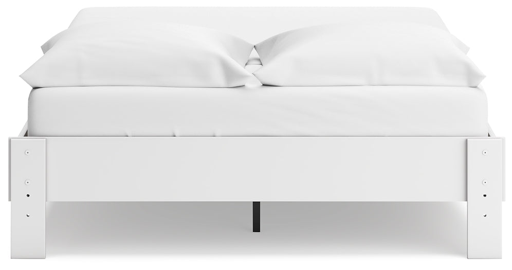 Socalle Queen Platform Bed with 2 Nightstands