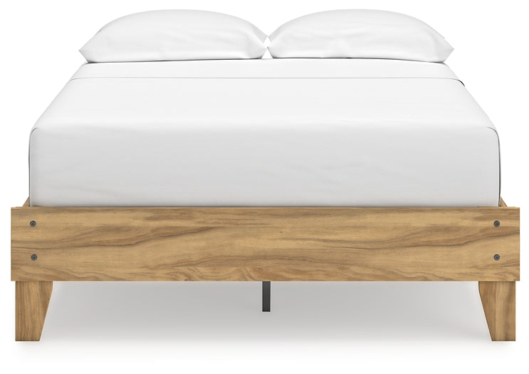 Bermacy Full Platform Bed with Dresser, Chest and Nightstand