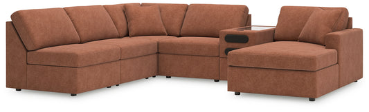 Modmax 6-Piece Sectional with Chaise and Audio Console