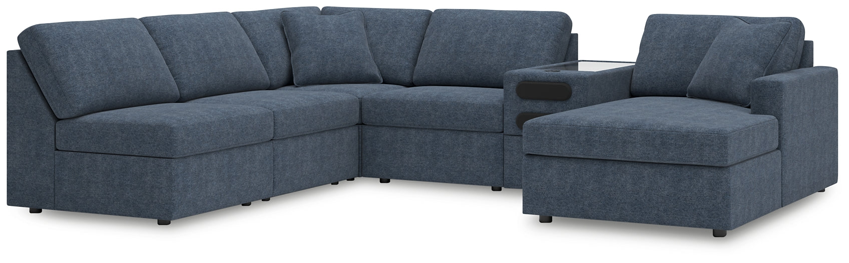 Modmax 6-Piece Sectional with Chaise and Audio Console