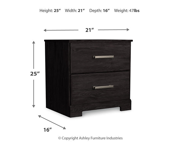 Belachime Full Panel Bed with Dresser and 2 Nightstands