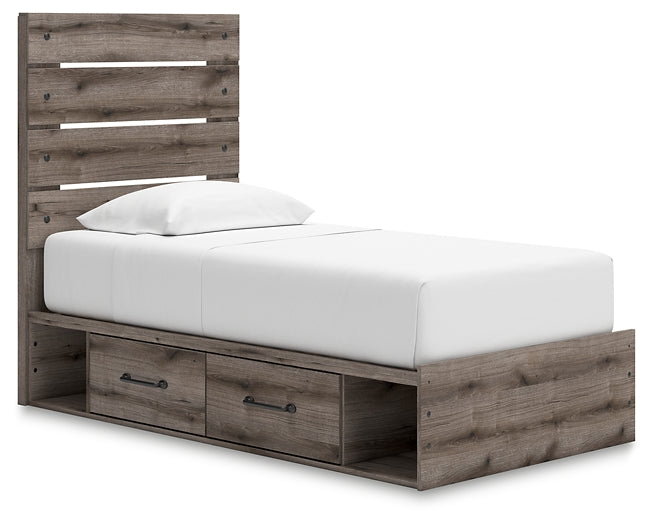 Graystorm  Panel Bed With Storage