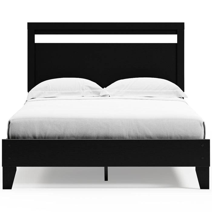 Finch Queen Panel Platform Bed with 2 Nightstands