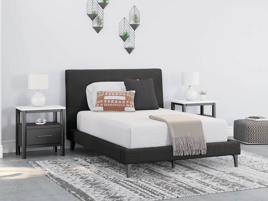 Cadmori Full Upholstered Bed with Dresser