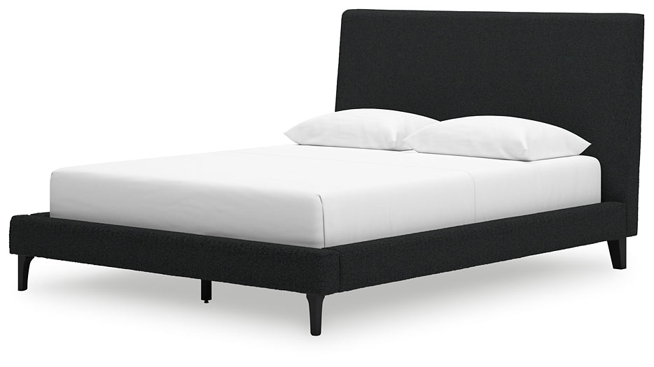 Cadmori Queen Upholstered Bed with Dresser and 2 Nightstands