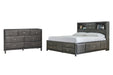 Caitbrook Storage Bed With 8 Storage Drawers With Dresser