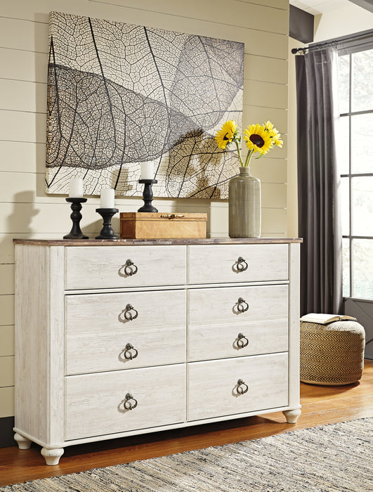 Willowton Twin Panel Headboard with Dresser