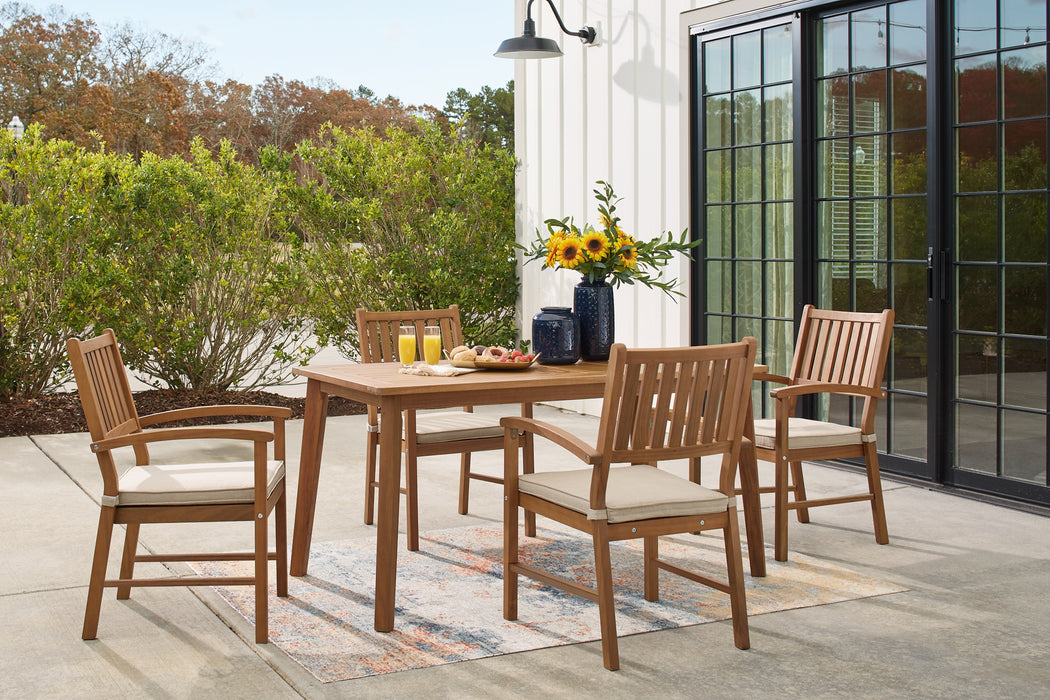 Janiyah Outdoor Dining Table and 4 Chairs