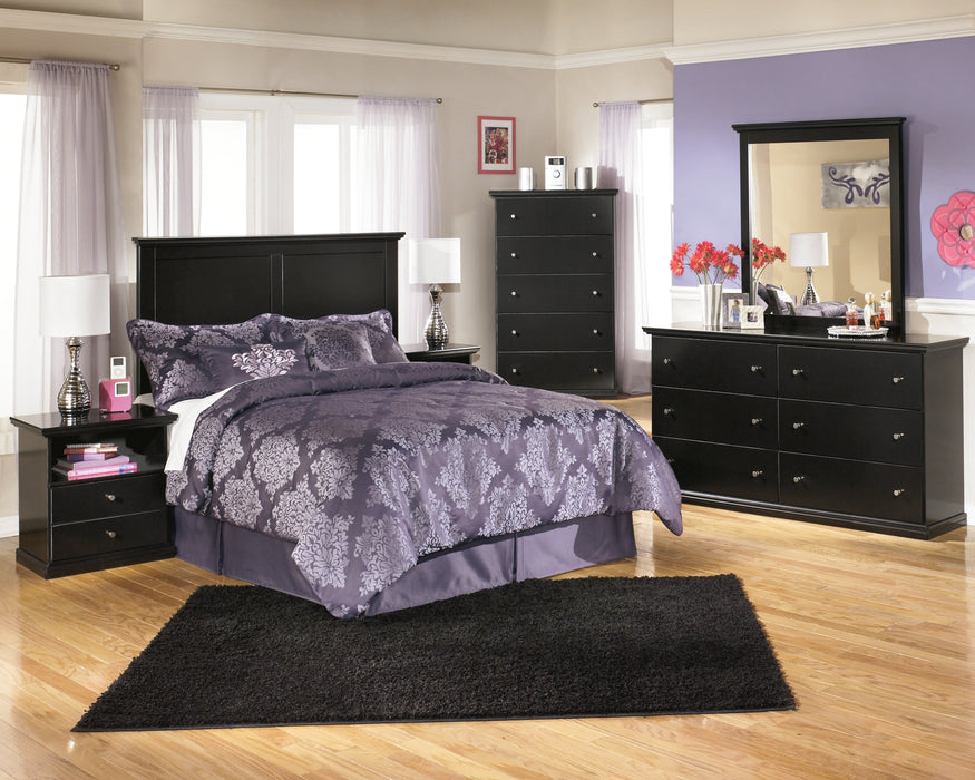 Maribel Full Panel Headboard with Dresser