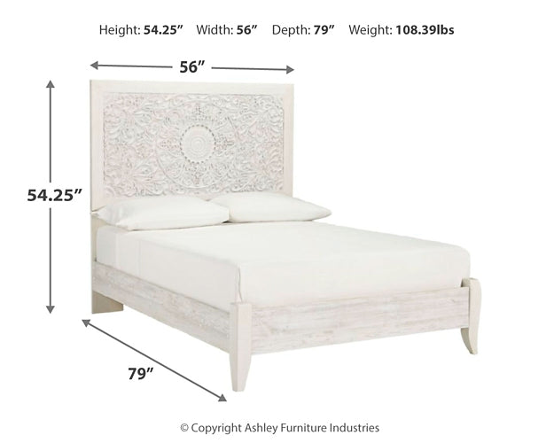 Paxberry  Panel Bed With Dresser