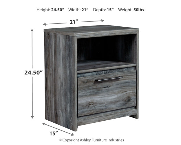 Baystorm Queen Panel Bed with Mirrored Dresser, Chest and 2 Nightstands