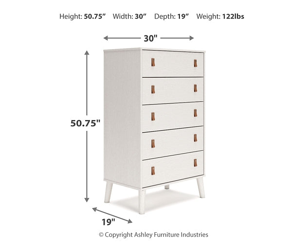 Aprilyn Twin Panel Headboard with Dresser and Chest