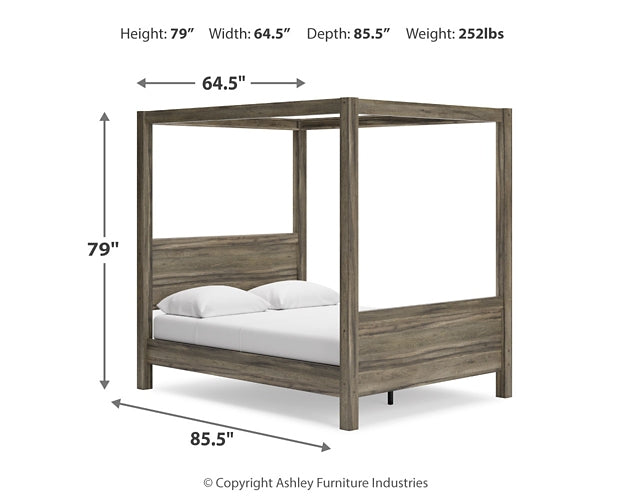 Shallifer Queen Canopy Bed with Dresser