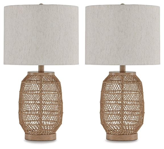 Orenman Rattan Table Lamp (2/CN)